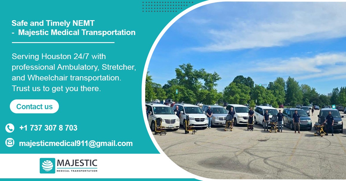 Stretcher transport service Houston – Majestic Medical Transportation
